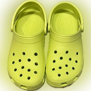 Lime Green CROCS Classic Clogs Women’s Size 10
